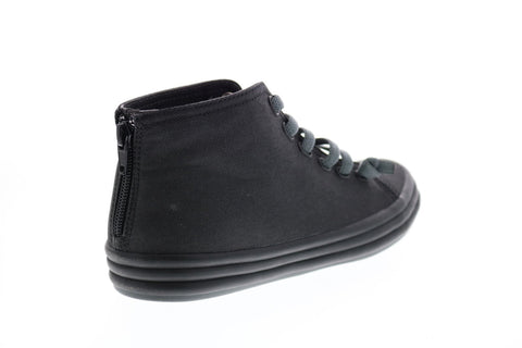 Camper Hoops K400163-002 Womens Black Canvas Lace Up Euro Sneakers Shoes