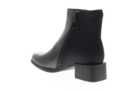 Camper Kobo K400183-002 Womens Black Leather Zipper Casual Dress Boots Shoes