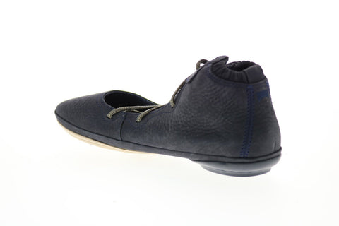 Camper Right Nina K400194-008 Womens Blue Leather Slip On Flats Ballet Shoes