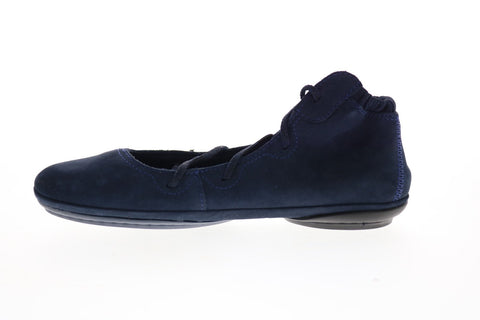 Camper Right Nina K400194-019 Womens Blue Suede Slip On Flats Ballet Shoes