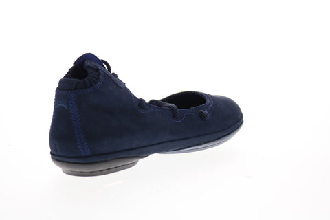 Camper Right Nina K400194-019 Womens Blue Suede Slip On Flats Ballet Shoes