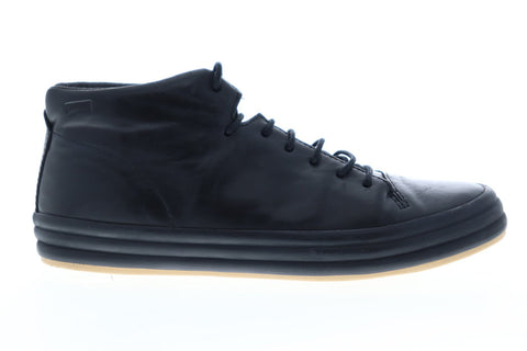Camper Hoops K400206-008 Womens Black Leather Lace Up Low Top Sneakers Shoes