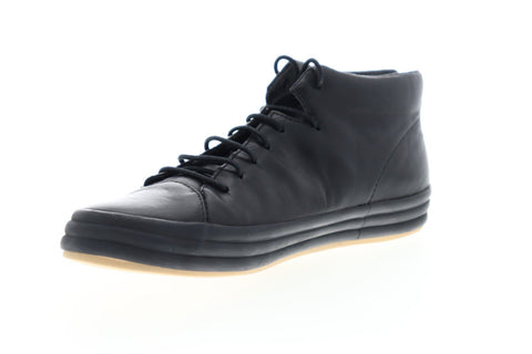 Camper Hoops K400206-008 Womens Black Leather Lace Up Low Top Sneakers Shoes