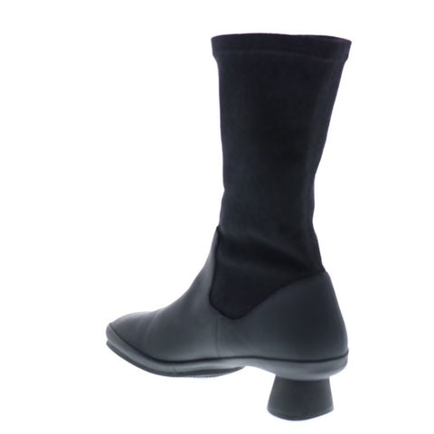Camper Alright K400217-005 Womens Black Leather Slip On Dress Boots