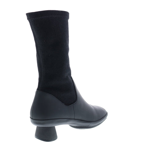 Camper Alright K400217-005 Womens Black Leather Slip On Dress Boots
