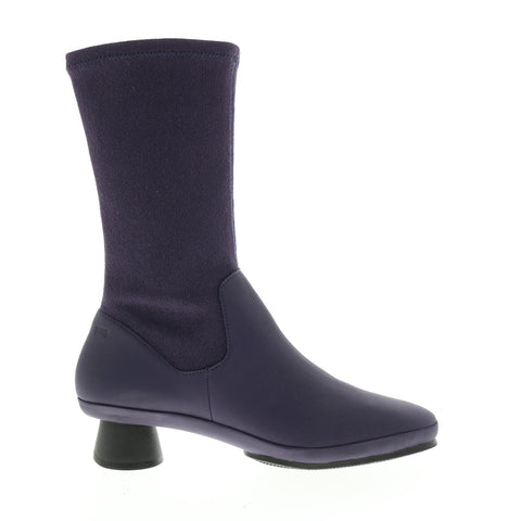 Camper Alright K400217-007 Womens Purple Leather Slip On Dress Boots