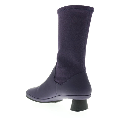 Camper Alright K400217-007 Womens Purple Leather Slip On Dress Boots