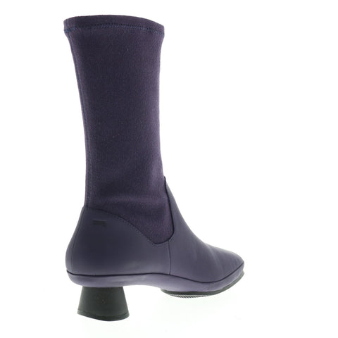 Camper Alright K400217-007 Womens Purple Leather Slip On Dress Boots