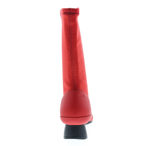 Camper Alright K400217-008 Womens Red Leather Slip On Dress Boots