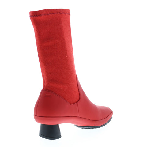 Camper Alright K400217-008 Womens Red Leather Slip On Dress Boots