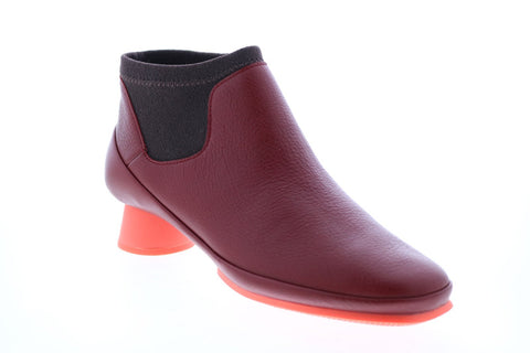Camper Alright K400218-009 Womens Red Leather Ankle & Booties Boots