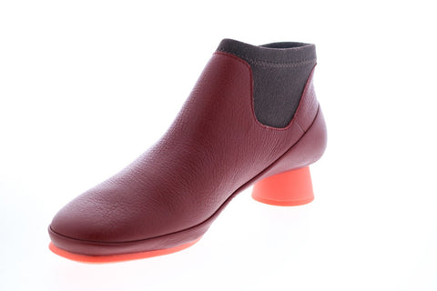 Camper Alright K400218-009 Womens Red Leather Ankle & Booties Boots