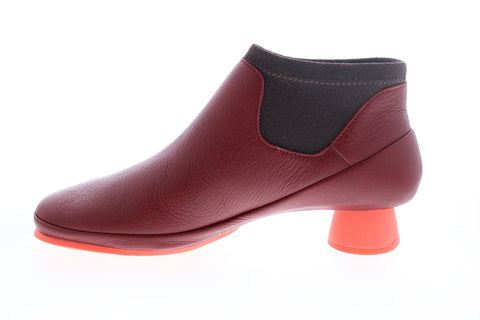 Camper Alright K400218-009 Womens Red Leather Ankle & Booties Boots