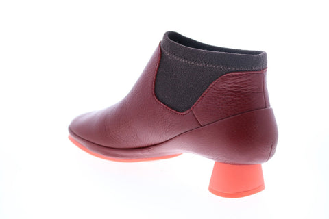 Camper Alright K400218-009 Womens Red Leather Ankle & Booties Boots