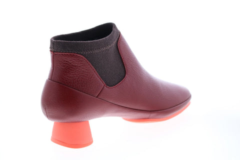 Camper Alright K400218-009 Womens Red Leather Ankle & Booties Boots