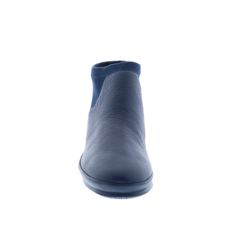 Camper Alright K400218-011 Womens Blue Leather Slip On Dress Boots