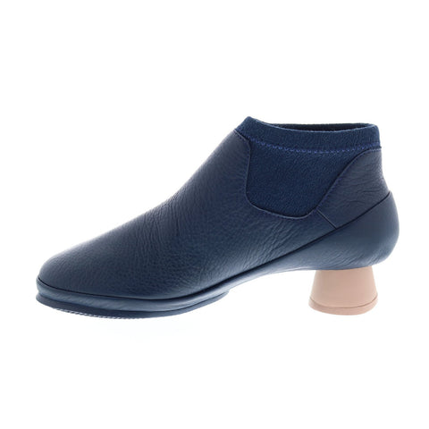 Camper Alright K400218-011 Womens Blue Leather Slip On Dress Boots