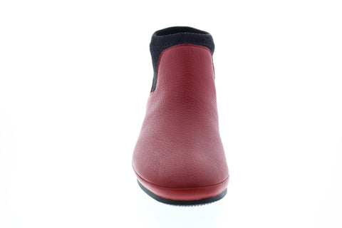 Camper Alright K400218-018 Womens Red Leather Slip On Dress Boots