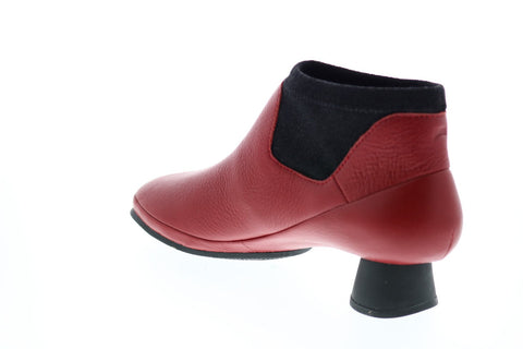 Camper Alright K400218-018 Womens Red Leather Slip On Dress Boots