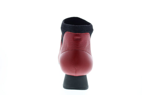 Camper Alright K400218-018 Womens Red Leather Slip On Dress Boots