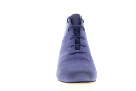 Camper Serena K400222-003 Womens Blue Leather Slip On Casual Dress Boots Shoes