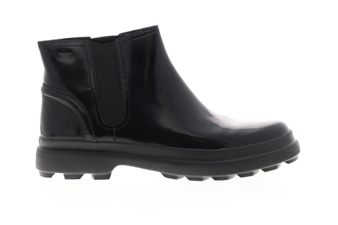 Camper Turtle K400237-001 Womens Black Leather Slip On ChelseaBoots Shoes
