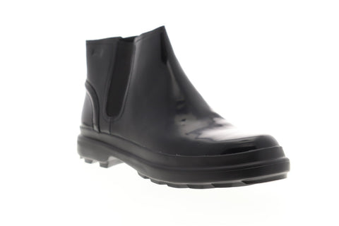 Camper Turtle K400237-001 Womens Black Leather Slip On ChelseaBoots Shoes