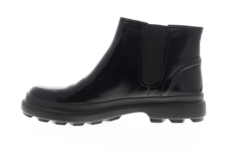 Camper Turtle K400237-001 Womens Black Leather Slip On ChelseaBoots Shoes