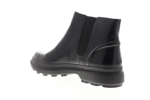 Camper Turtle K400237-001 Womens Black Leather Slip On ChelseaBoots Shoes