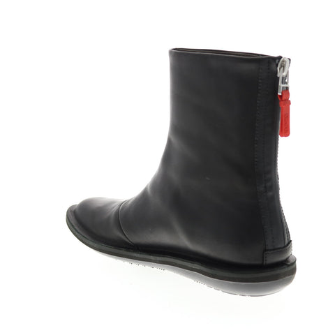 Camper Beetle K400240-001 Womens Black Leather Zipper Casual Dress Boots
