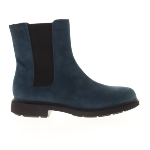 Camper Neuman K400246-002 Womens Blue Nubuck Slip On Chelsea Boots Shoes