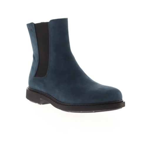 Camper Neuman K400246-002 Womens Blue Nubuck Slip On Chelsea Boots Shoes