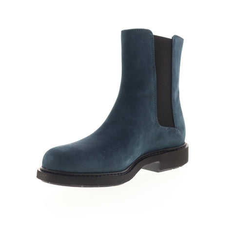 Camper Neuman K400246-002 Womens Blue Nubuck Slip On Chelsea Boots Shoes