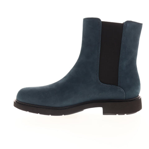 Camper Neuman K400246-002 Womens Blue Nubuck Slip On Chelsea Boots Shoes
