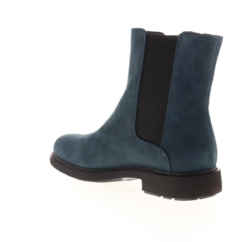 Camper Neuman K400246-002 Womens Blue Nubuck Slip On Chelsea Boots Shoes