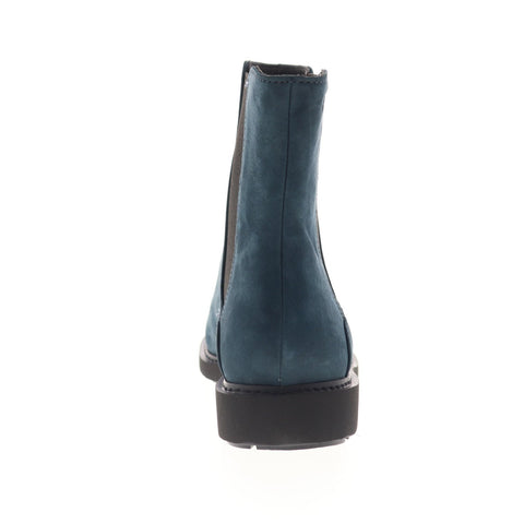 Camper Neuman K400246-002 Womens Blue Nubuck Slip On Chelsea Boots Shoes