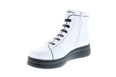 Camper TWS twins K400276-001 Womens White Synthetic Lace Up Euro Sneakers Shoes