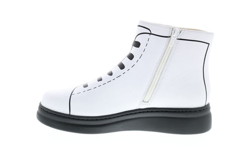 Camper TWS twins K400276-001 Womens White Synthetic Lace Up Euro Sneakers Shoes