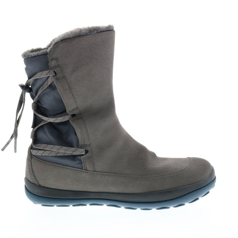 Camper Peu Pista K400298-002 Womens Gray Suede Slip On Casual Dress Boots