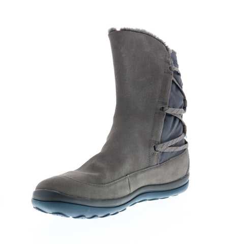 Camper Peu Pista K400298-002 Womens Gray Suede Slip On Casual Dress Boots
