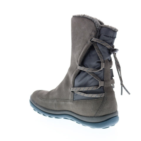 Camper Peu Pista K400298-002 Womens Gray Suede Slip On Casual Dress Boots
