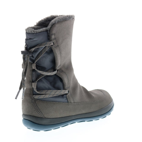 Camper Peu Pista K400298-002 Womens Gray Suede Slip On Casual Dress Boots