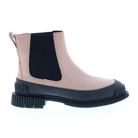 Camper Pix K400304-002 Womens Pink Leather Slip On Chelsea Boots