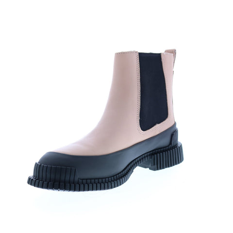 Camper Pix K400304-002 Womens Pink Leather Slip On Chelsea Boots