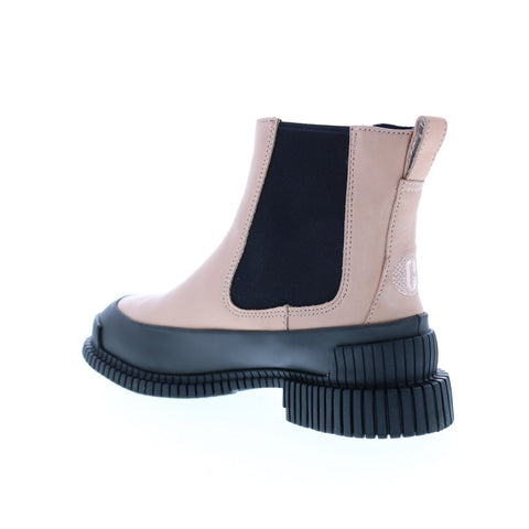 Camper Pix K400304-002 Womens Pink Leather Slip On Chelsea Boots