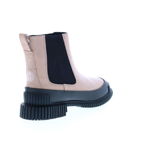 Camper Pix K400304-002 Womens Pink Leather Slip On Chelsea Boots