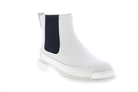Camper Pix K400304-009 Womens Beige Leather Slip On Chelsea Boots