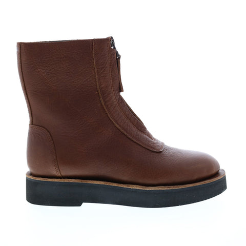 Camper Tyra K400305-002 Womens Brown Leather Zipper Casual Dress Boots
