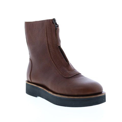 Camper Tyra K400305-002 Womens Brown Leather Zipper Casual Dress Boots
