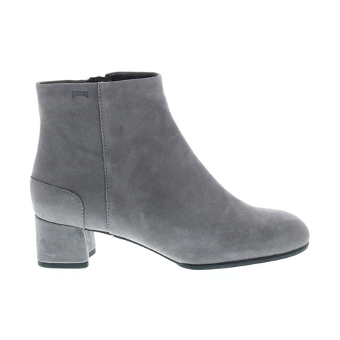 Camper Katie K400311-004 Womens Gray Nubuck Zipper Heels Pumps Shoes